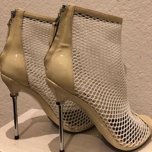 Brian Atwood amazing mesh and metal heel